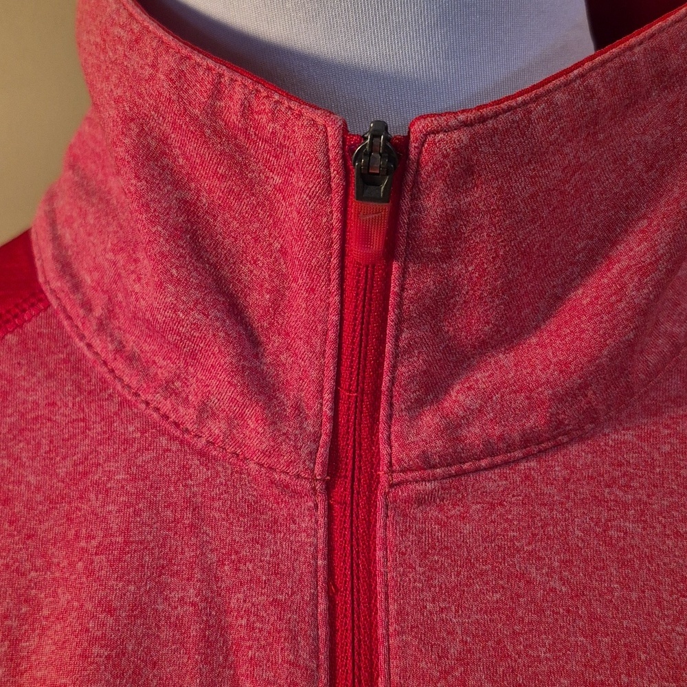 NIKE Quarter-Zip Women's Red Dri-Fit Golf Top SIze XL - Picture 4 of 16